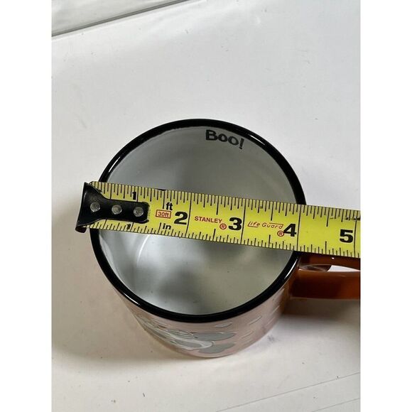 Halloween Cofee Tea Mug Cup Skull Crossbones Hair Bow Large BOO Spectrum Desi - Picture 6 of 9